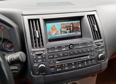 Infinity FX35. Car Cinema, Back Camera.