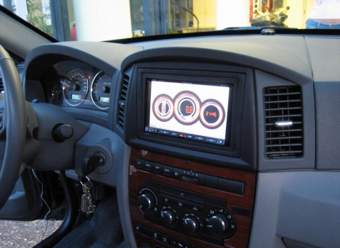 Grand Cherokee Overland Car Cinema Pioneer Avic X1r Eton.
