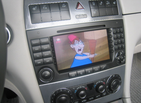 Mercedes CLK 200. Εγκατάσταση TV Tuner στο εργοστασιακό Command.