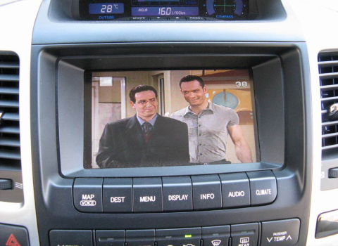 Toyota Land Cruiser. Car Cinema Video Input Pioneer-Boa.