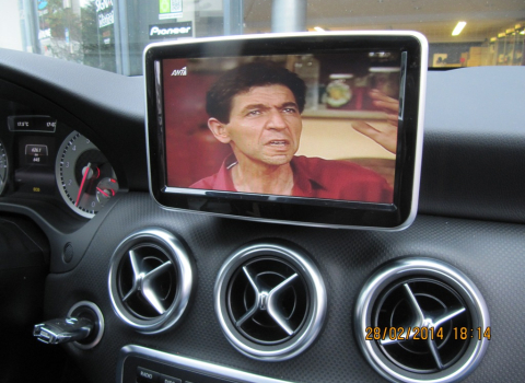 Mercedes A Glass 180 W176.Car Cinema, Navigation Stagemotion.