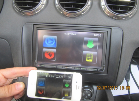 Audi TT Cabrio 2013.Car Cinema Kenwood Mirror Link.