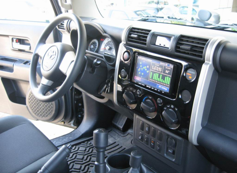 Toyota FJ Cruiser. Car Cinema Navigation Kenwood DNX8220-CCD2000.