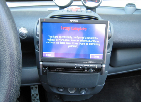 Mercedes CLK 200. Car Cinema JVC KW-AVX706.