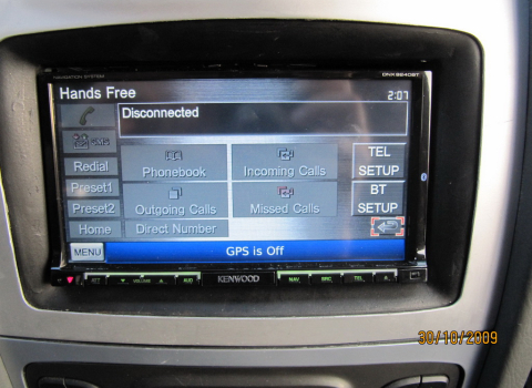 Hyundai Santa Fe Car Cinema Navigation Kenwood DNX9240BT.
