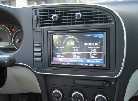 Saab 9.3. Car Cinema - Navigation Kenwood DDX-6029.