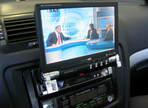 Skoda Octavia Car Cinema Kenwood KVT-725DVD.