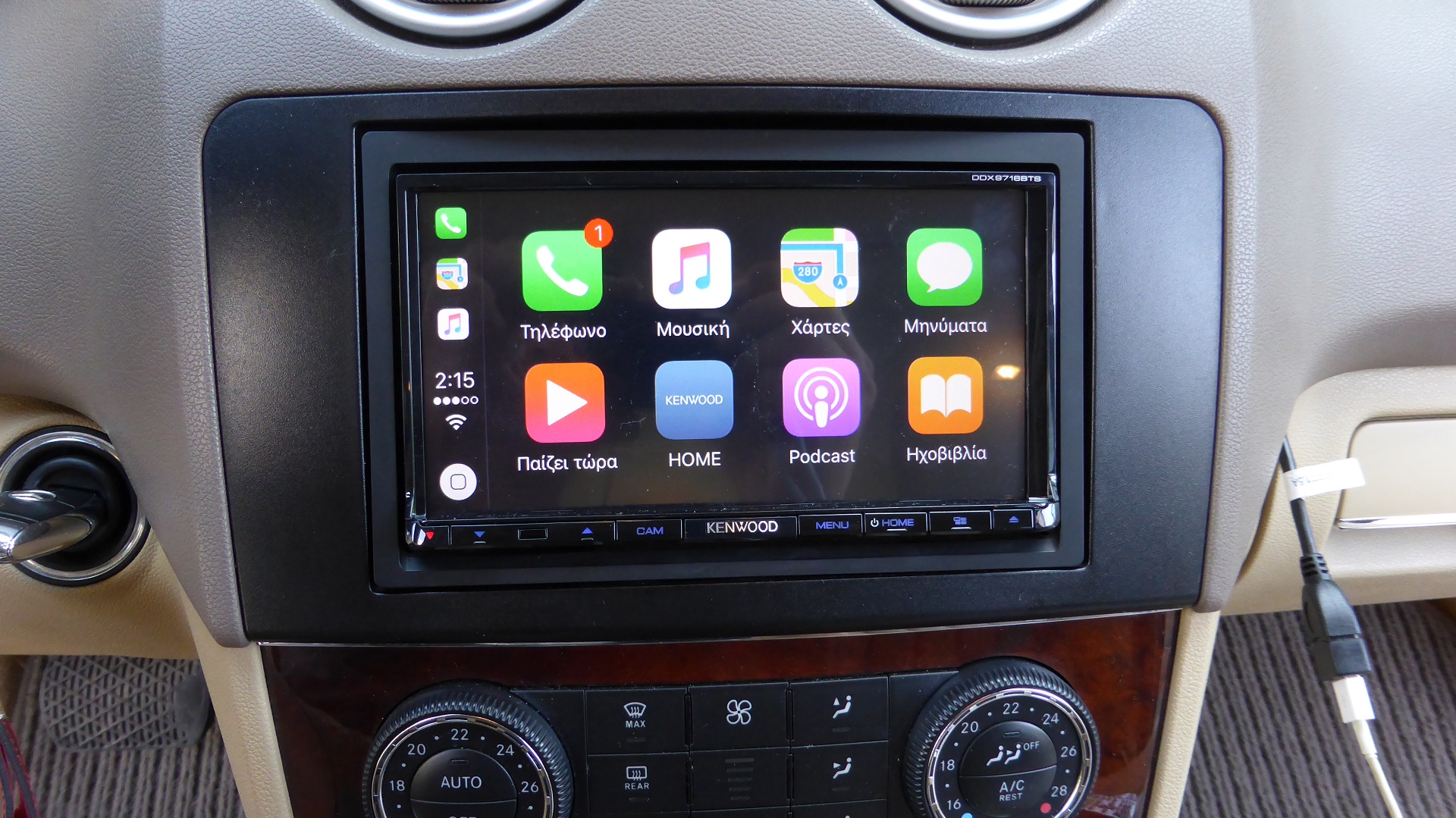 Mercedes ML 350. W164.Apple CarPlay, Android Auto.