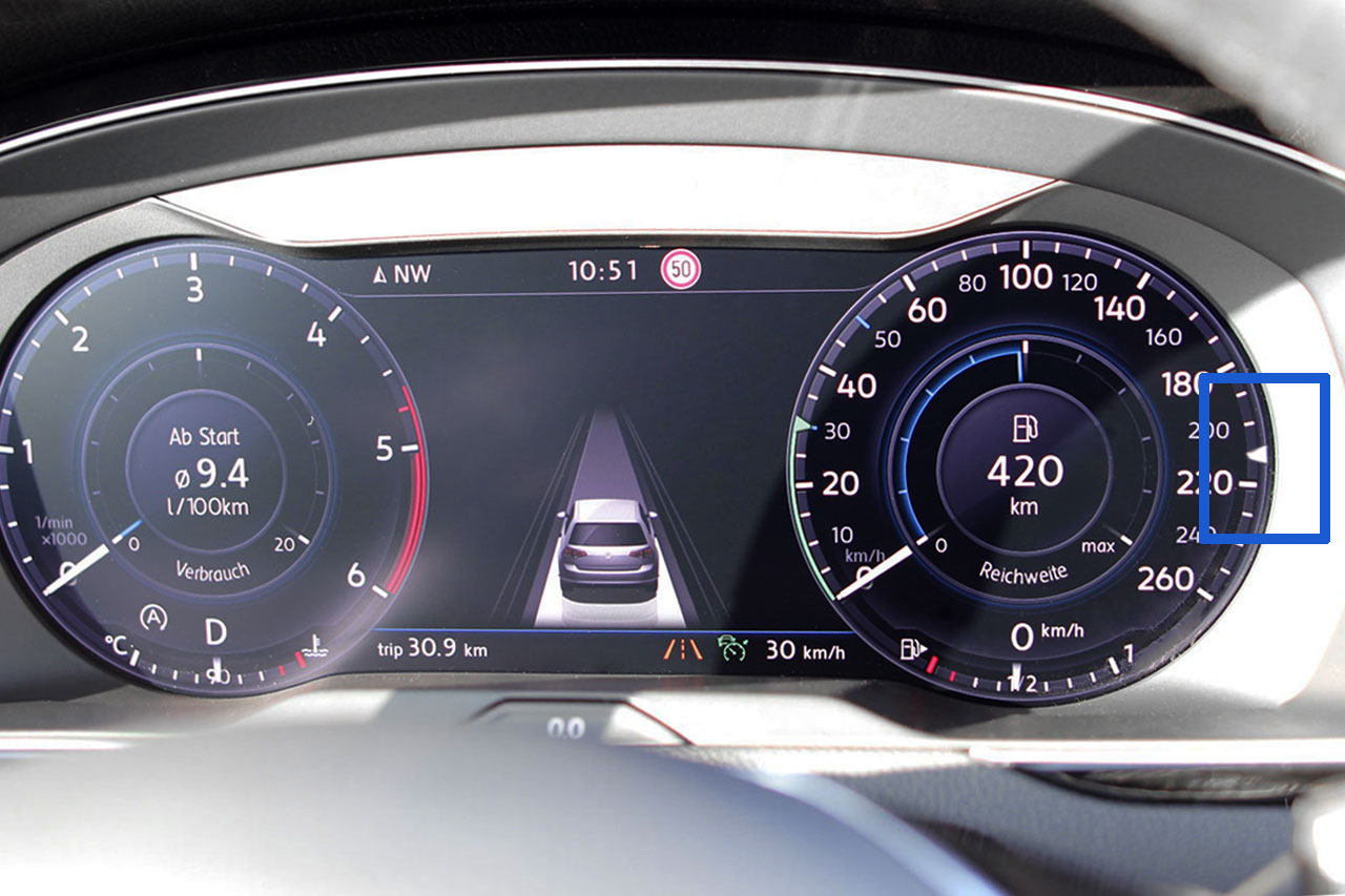 ACC Option 210 km/h MQB 