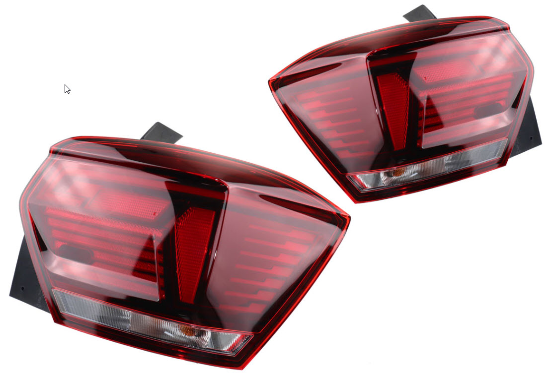 Complete set LED taillights darkened for VW Polo AW1